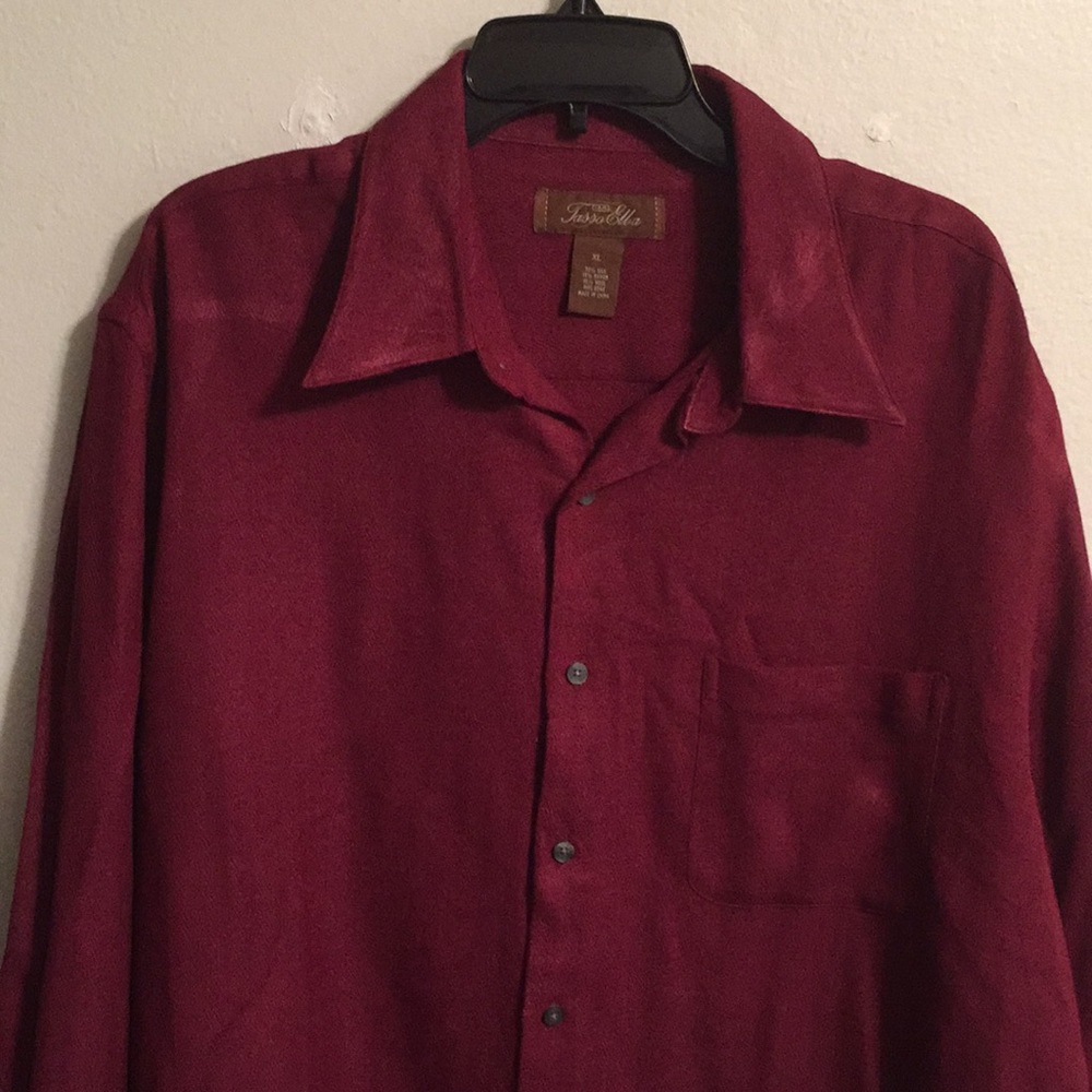 Tasso Elba shirt size XL NWOT silk 75% - Picture 1 of 4